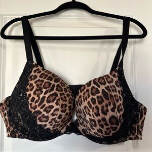 NWOT Torrid 46C Leopard Print Lace Plunge Bra